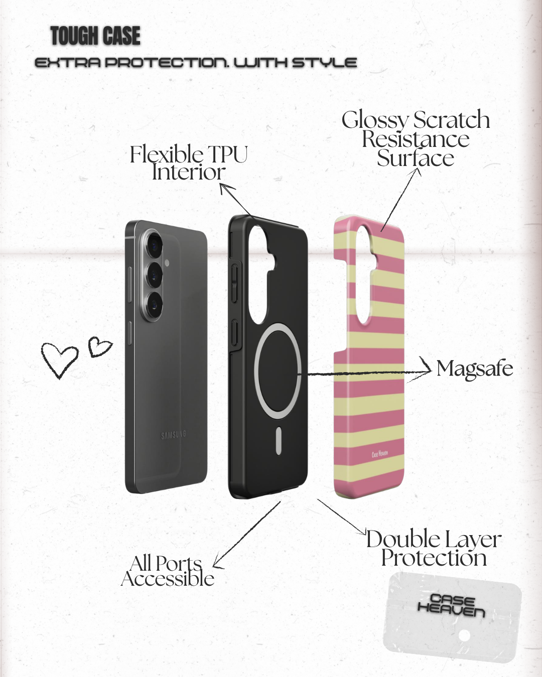 Tan Lines | Magnetic Tough Phone Case