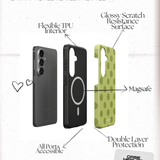 Mocha Olive Dots | Magnetic Tough Phone Case