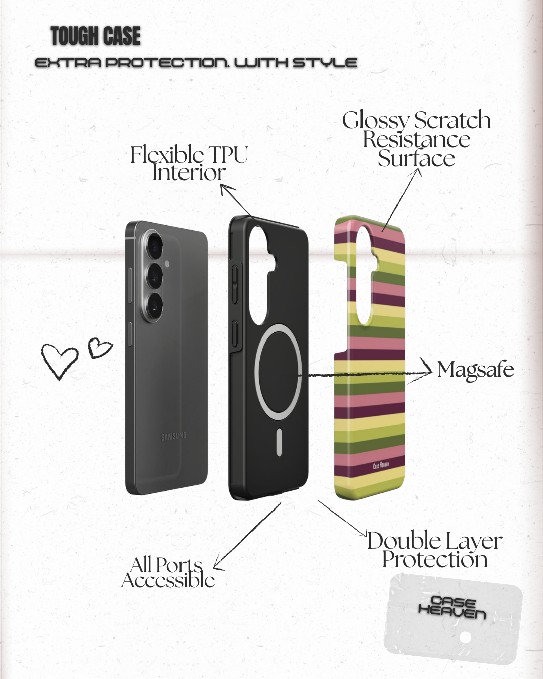 Tropical Babe | Magnetic Tough Phone Case