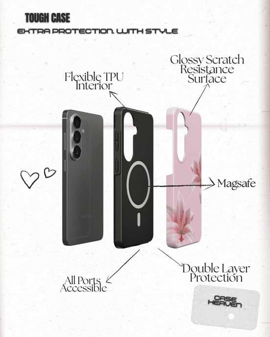 Pink Lily | Magnetic Tough Phone Case