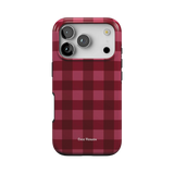 Ruby Gingham | MagSafe Tough Phone Case