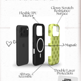 Mocha Olive Dots | MagSafe Tough Phone Case