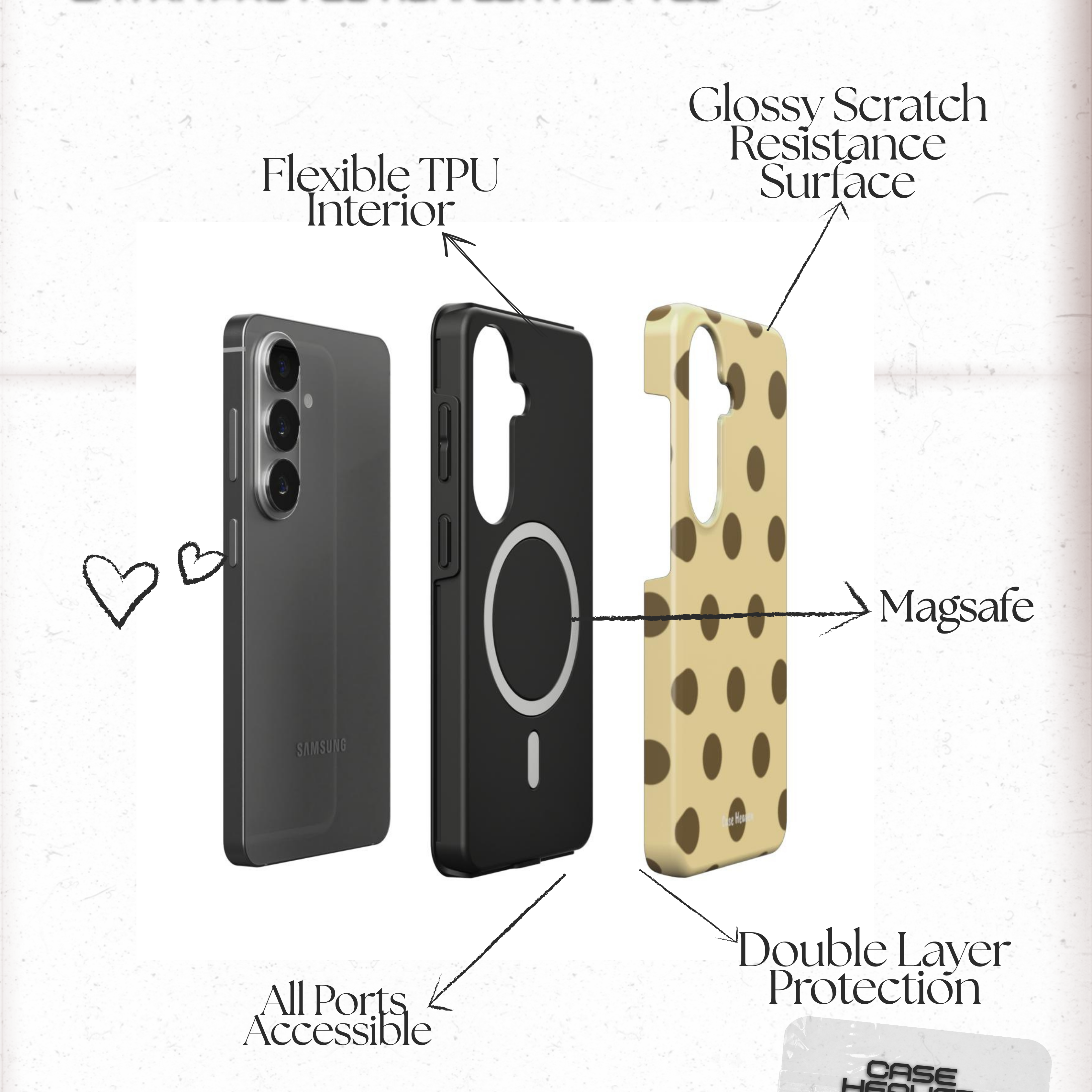 Honey Latte | Magnetic Tough Phone Case