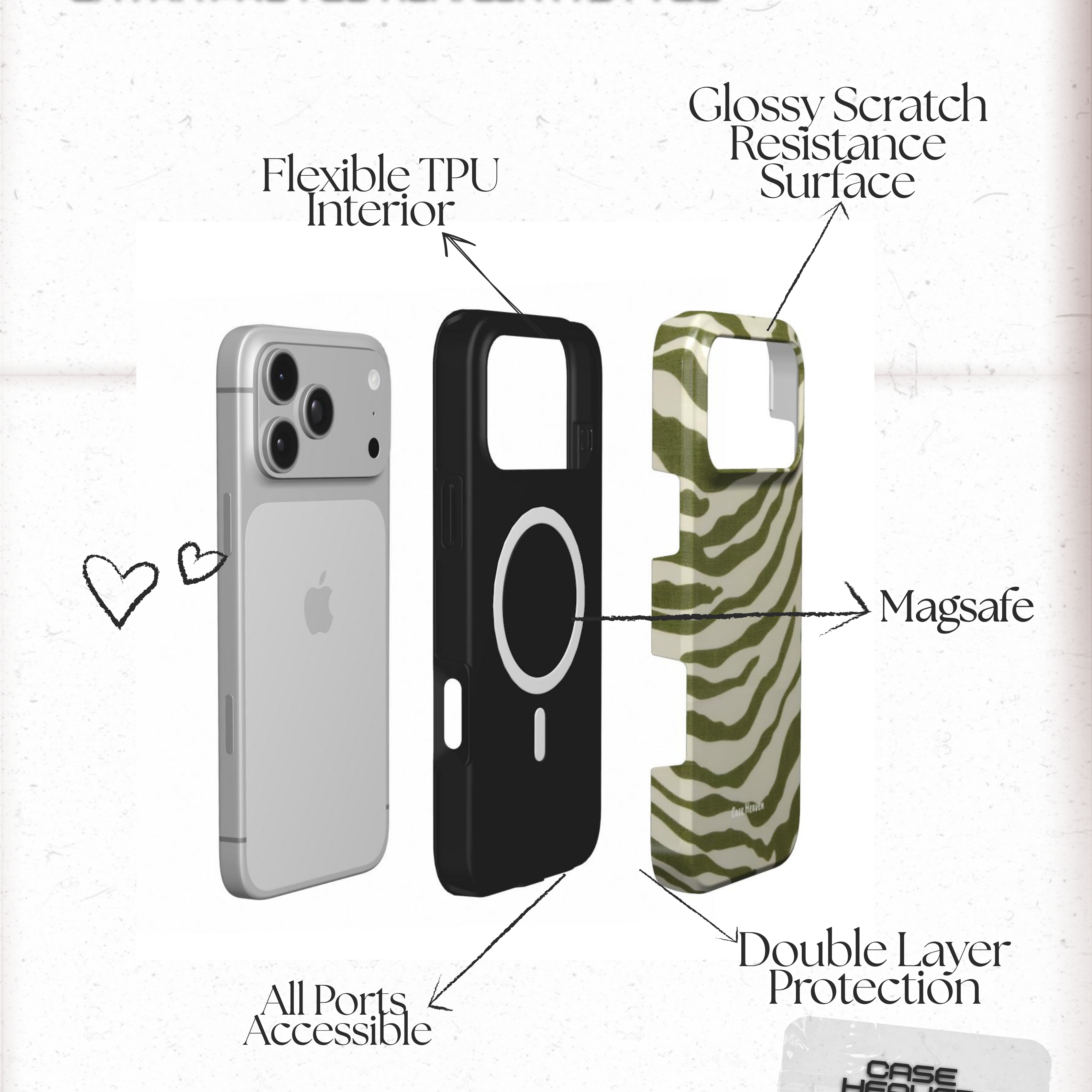 Sage Safari | MagSafe Tough Phone Case