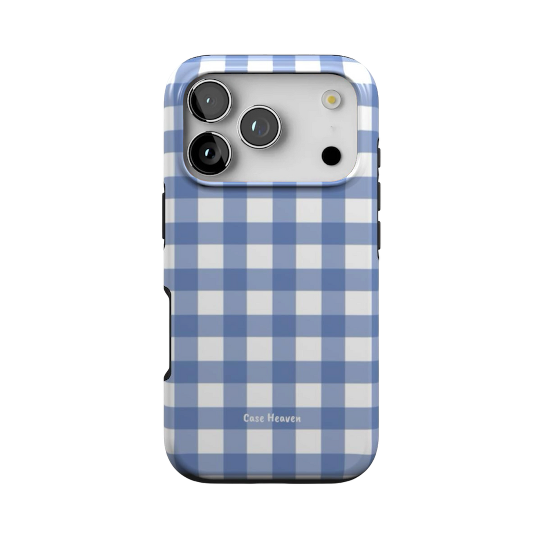 Powder Blue Gingham | MagSafe Tough Phone Case