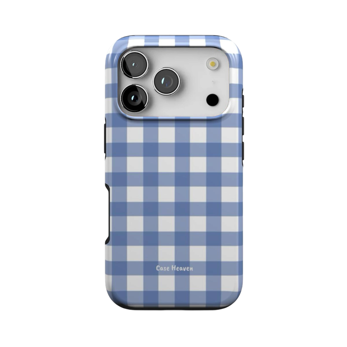 Powder Blue Gingham | MagSafe Tough Phone Case