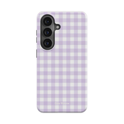 Lilac Gingham | Magnetic Tough Phone Case