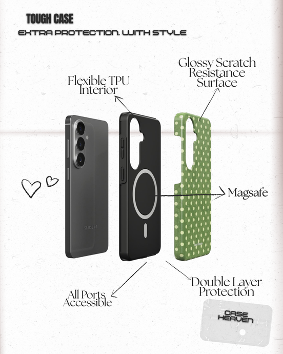 Polka Meadow | Magnetic Tough Phone Case