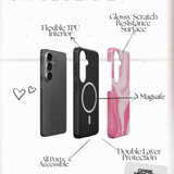Pink Marble | Magnetic Tough Phone Case