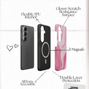 Pink Marble | Magnetic Tough Phone Case