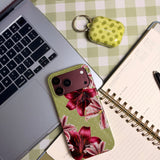 Burgundy Bloom | MagSafe Tough Phone Case