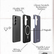 Dark Chocolate Stripes | Magnetic Tough Phone Case