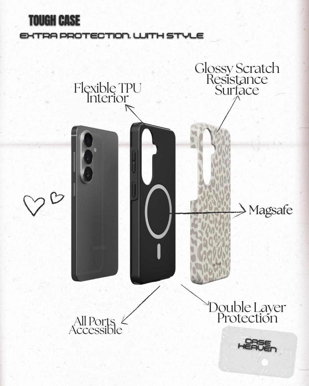 Classy Leopard | Magnetic Tough Phone Case