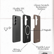 Minimal Stripes | Magnetic Tough Phone Case