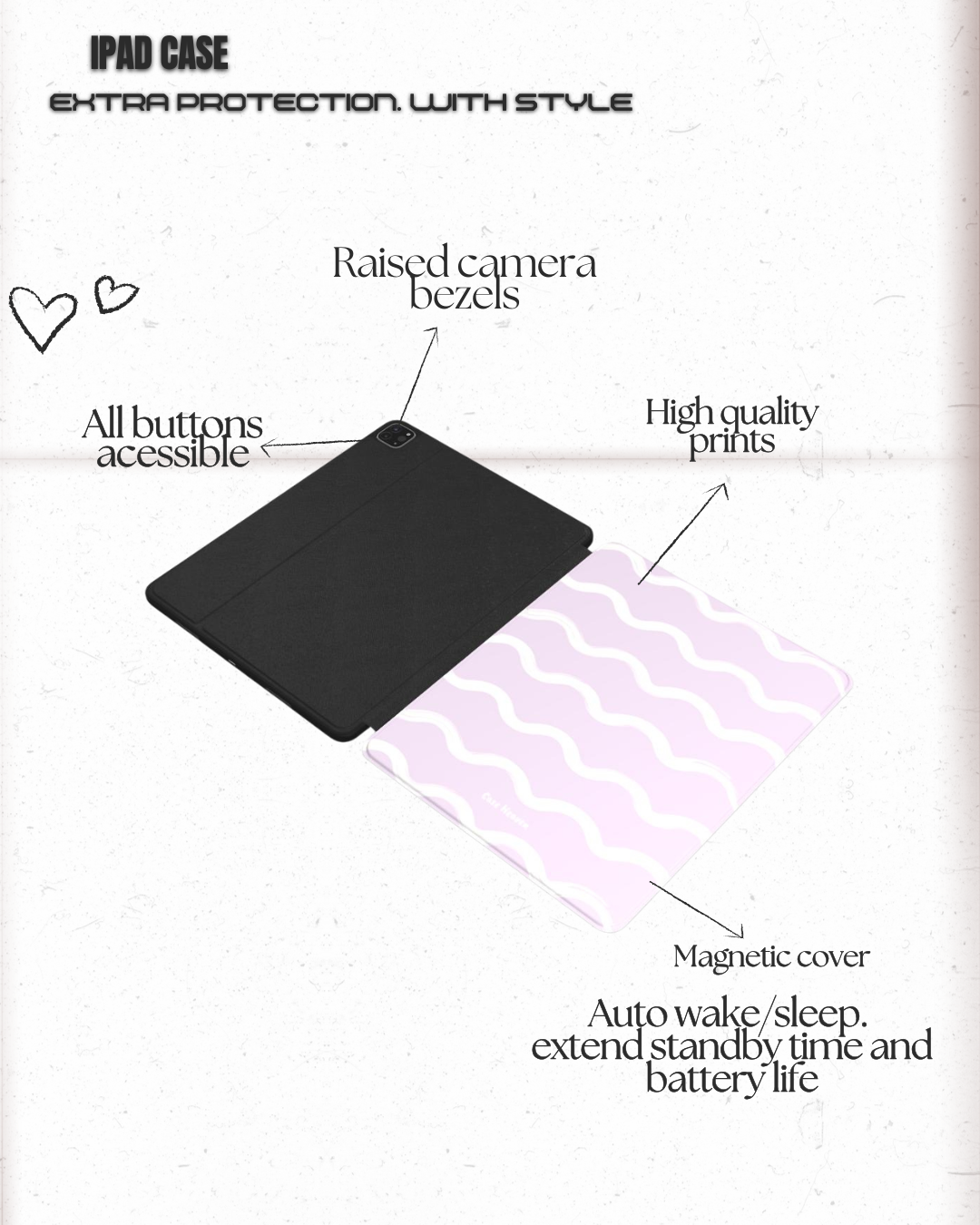 Violet Waves | iPad Case