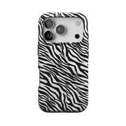 Shimmering Zebra Print | MagSafe Tough Phone Case