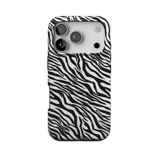 Shimmering Zebra Print | MagSafe Tough Phone Case