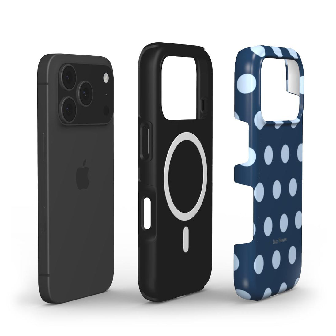 Midnight Polka Dots | MagSafe Tough Phone Case