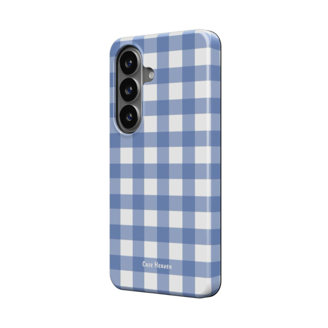 Powder Blue Gingham | Magnetic Tough Phone Case