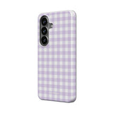 Lilac Gingham | Magnetic Tough Phone Case