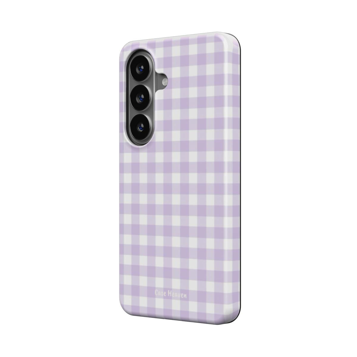 Lilac Gingham | Magnetic Tough Phone Case