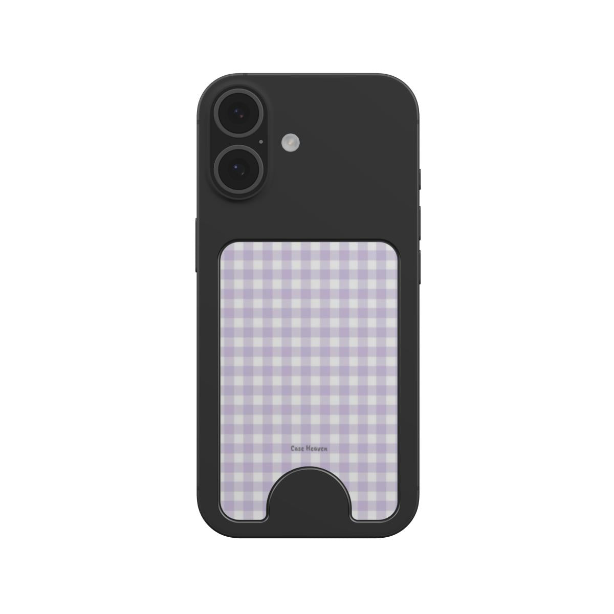 Lilac Gingham | Magnetic wallet