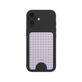 Lilac Gingham | Magnetic wallet