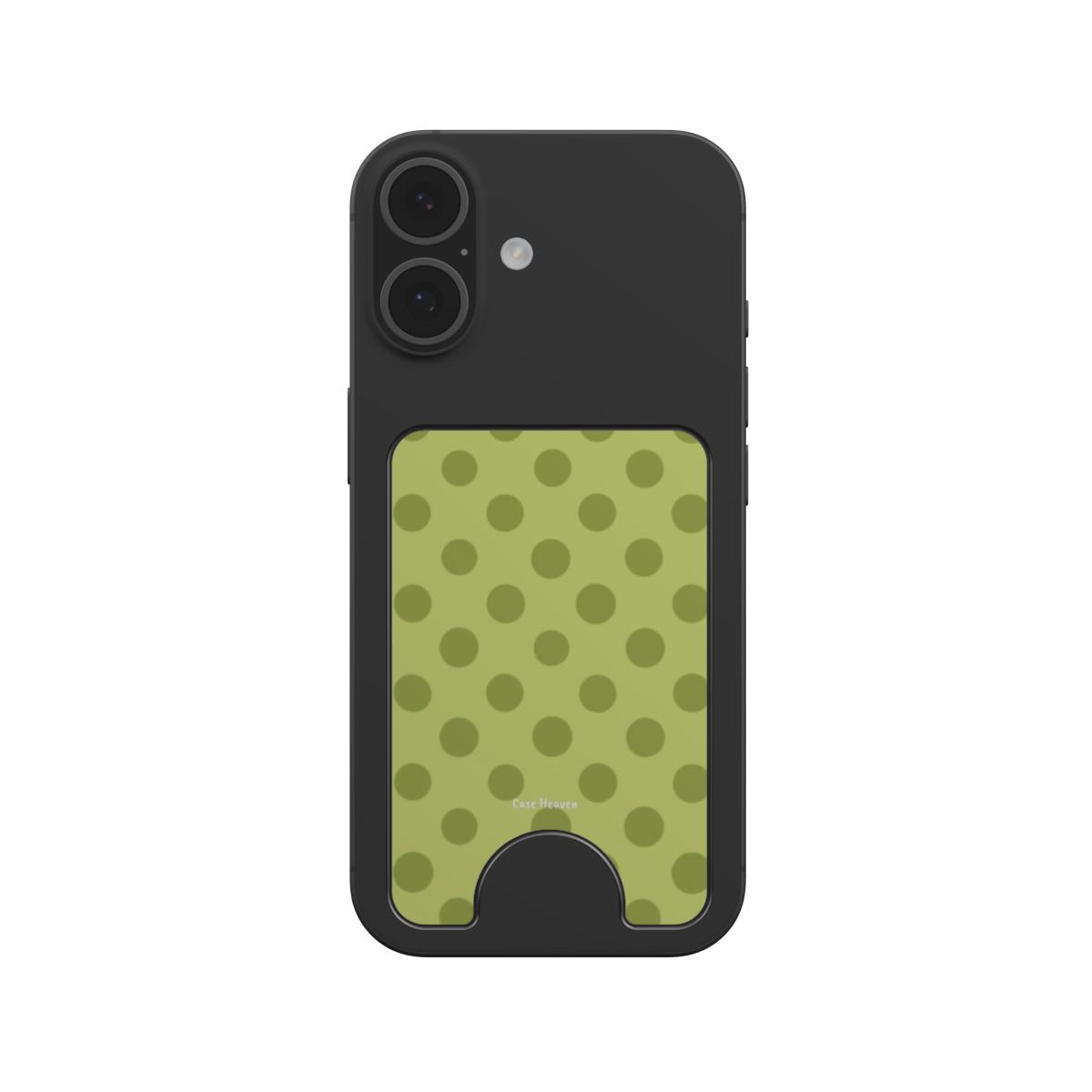 Mocha Olive Dots | Magnetic wallet