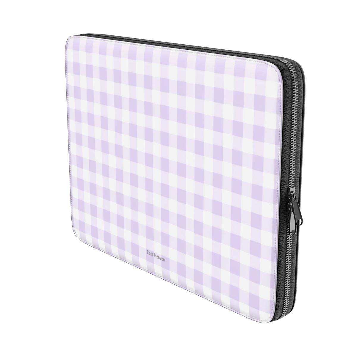 Lilac Gingham | Laptop Sleeve