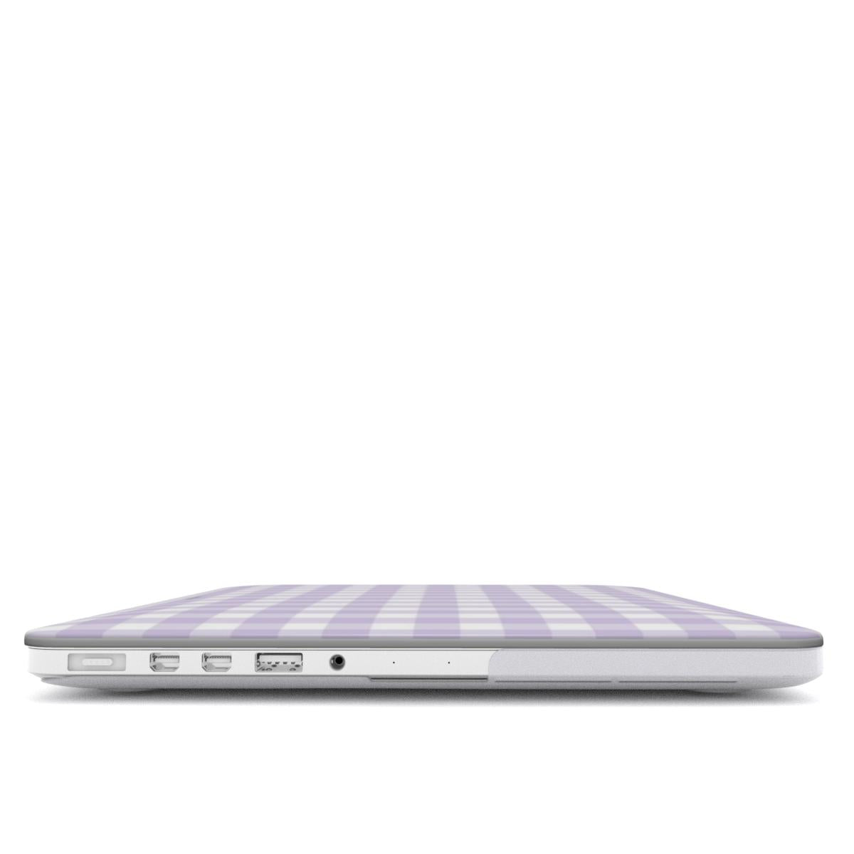 Lilac Gingham | MacBook Case
