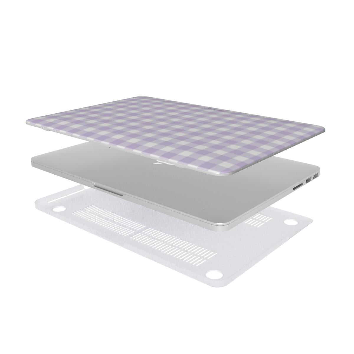 Lilac Gingham | MacBook Case