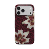 Burgundy Leopard Lily | Tough Phone Case ( Clearance )