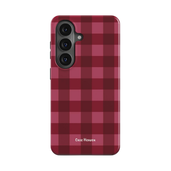 Ruby Gingham | Magnetic Tough Phone Case