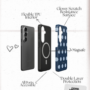 Midnight Polka Dots | Magnetic Tough Phone Case
