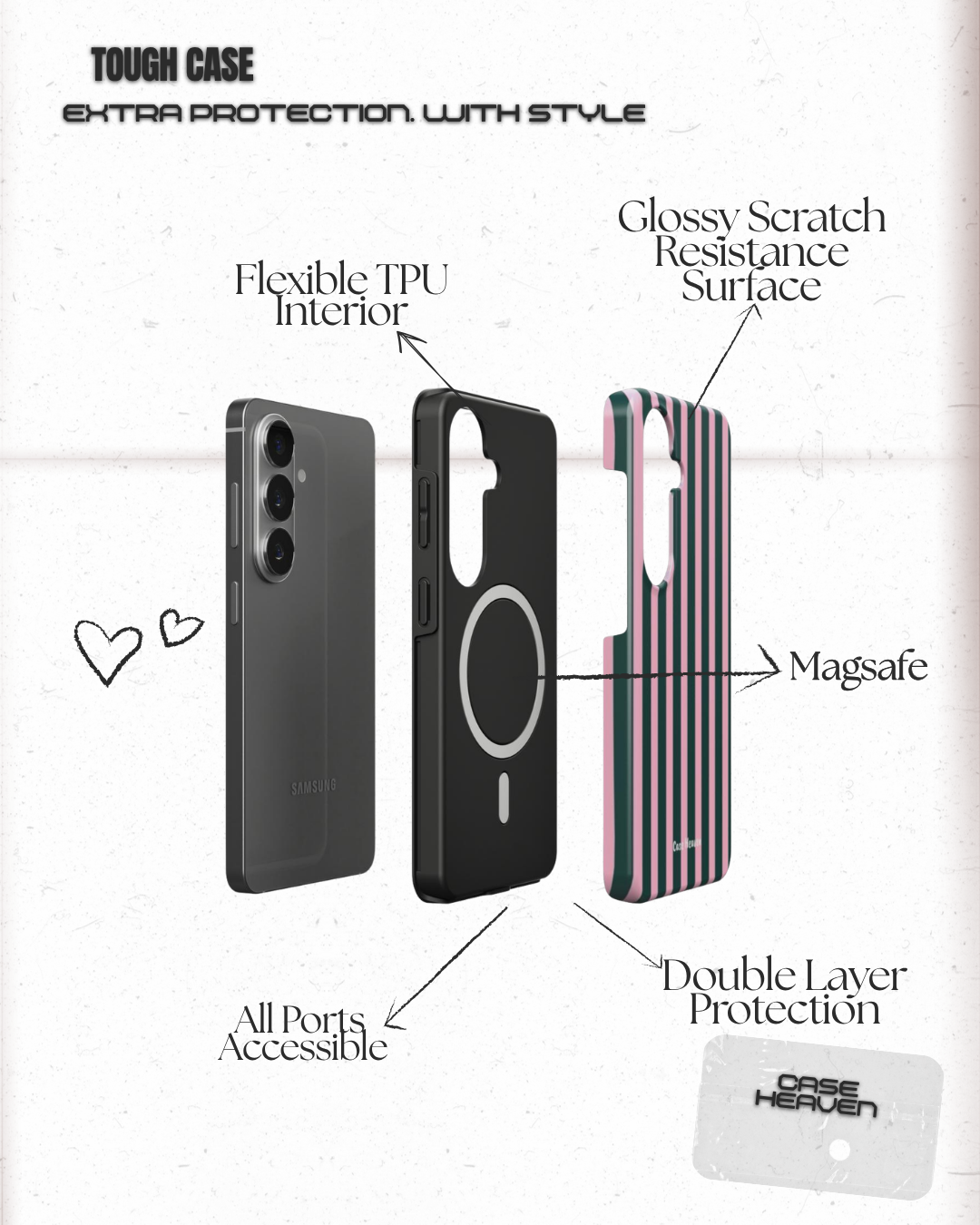 Pink Parade | Magnetic Tough Phone Case