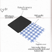 Powder Blue Gingham |  iPad Case