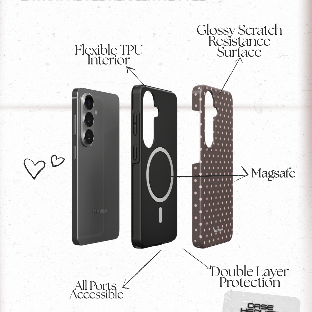 Minimal Polka Dots | Magnetic Tough Phone Case