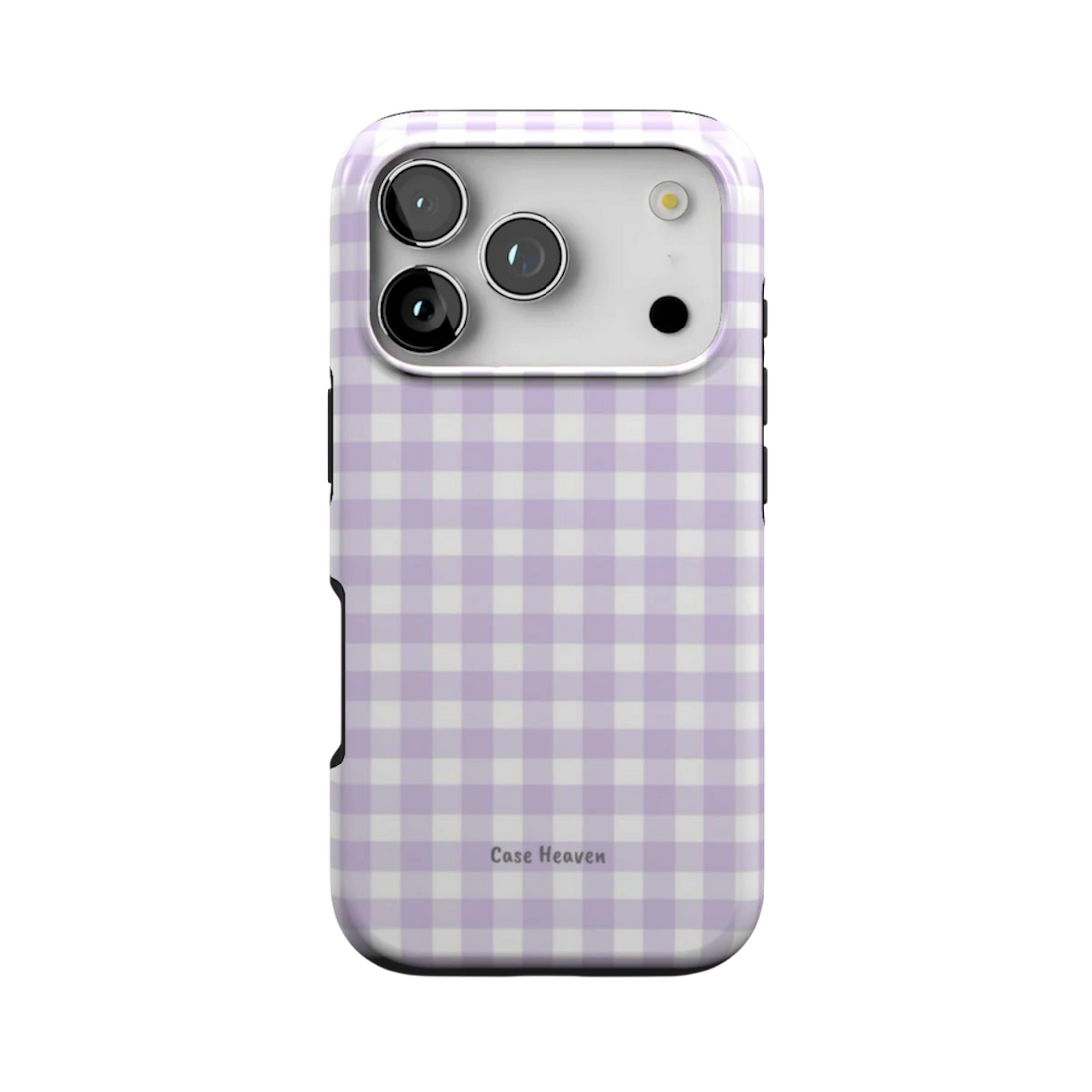 Lilac Gingham | MagSafe Tough Phone Case