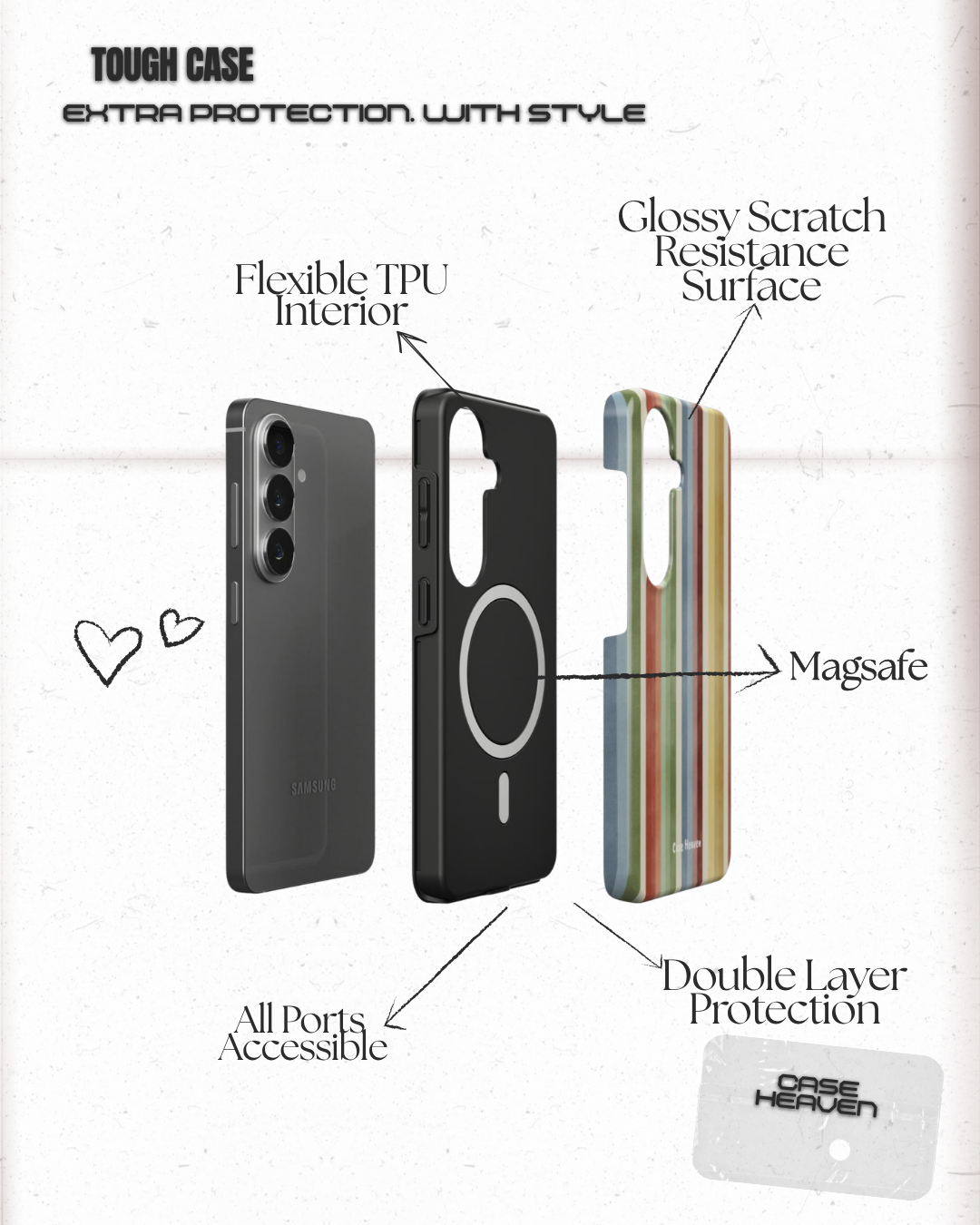 Monica | Magnetic Tough Phone Case