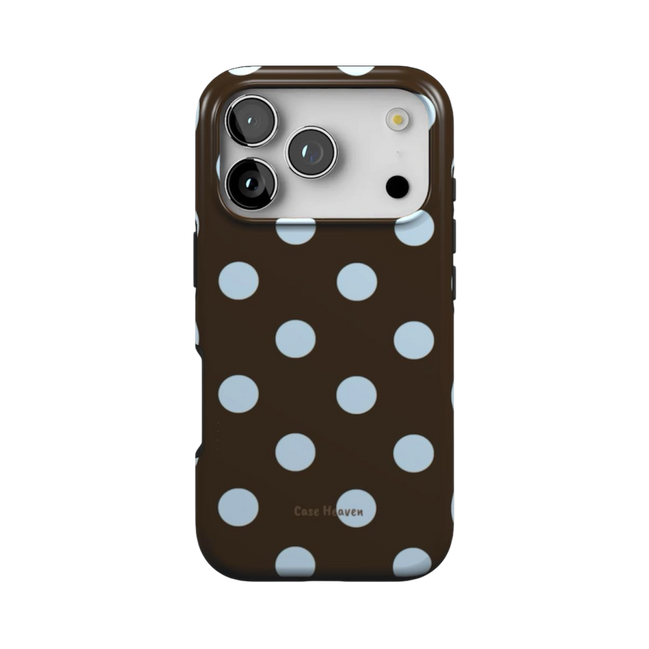 Minty Polka Dots | MagSafe Tough Phone Case