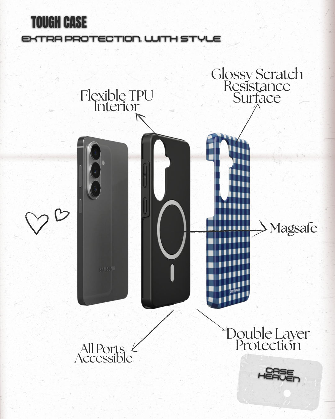 Plaid | Magnetic Tough Phone Case