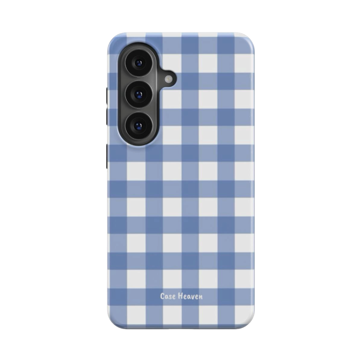 Powder Blue Gingham | Magnetic Tough Phone Case