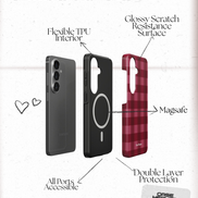 Ruby Gingham | Magnetic Tough Phone Case