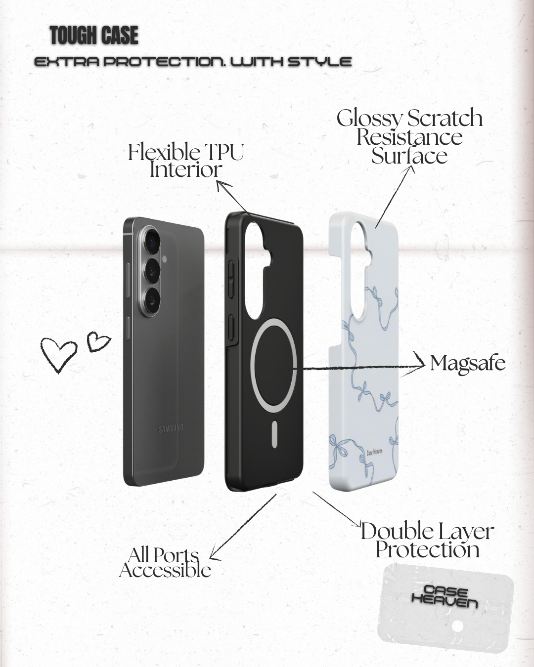 Coquette Blue | Magnetic Tough Phone Case