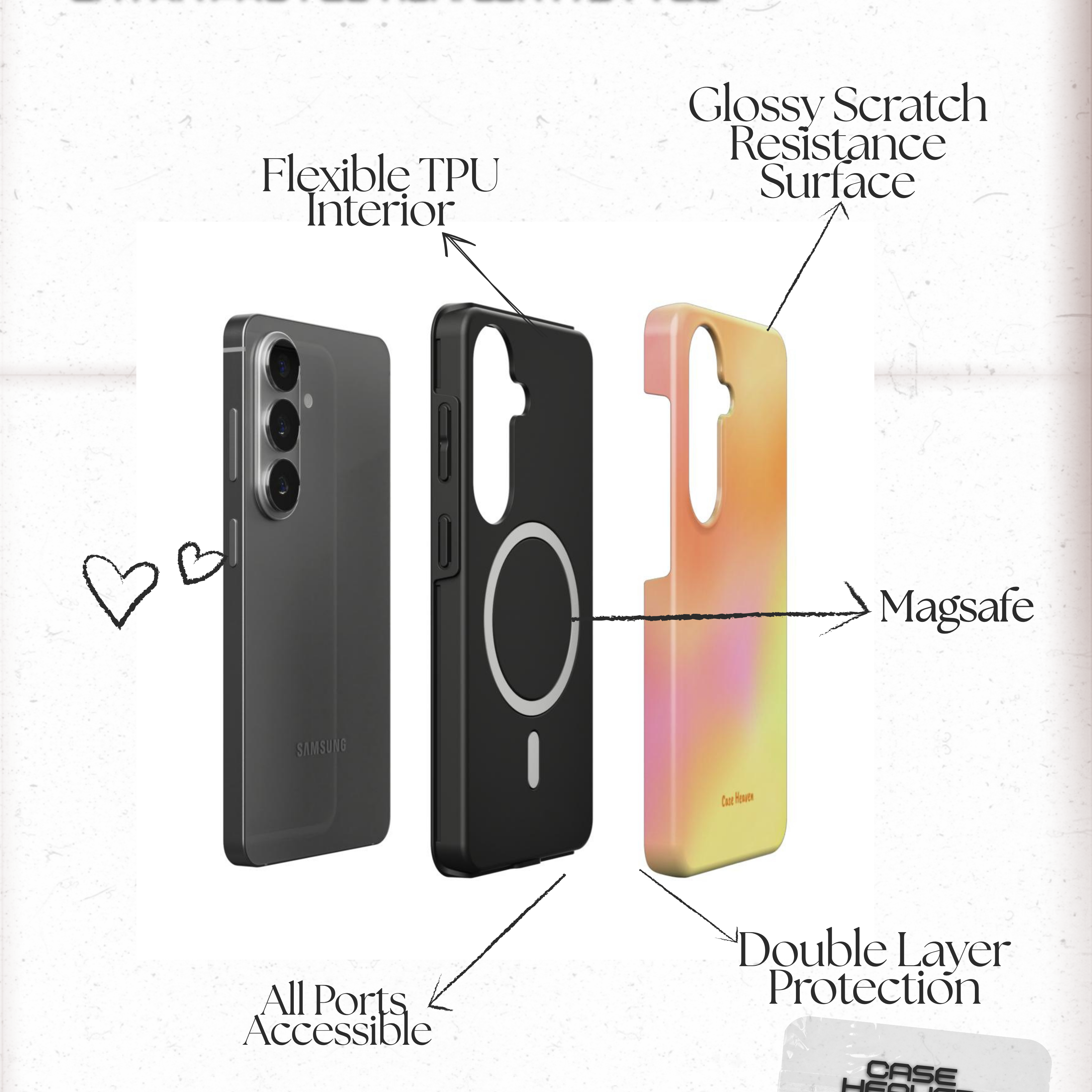 Golden Aura | Magnetic Tough Phone Case