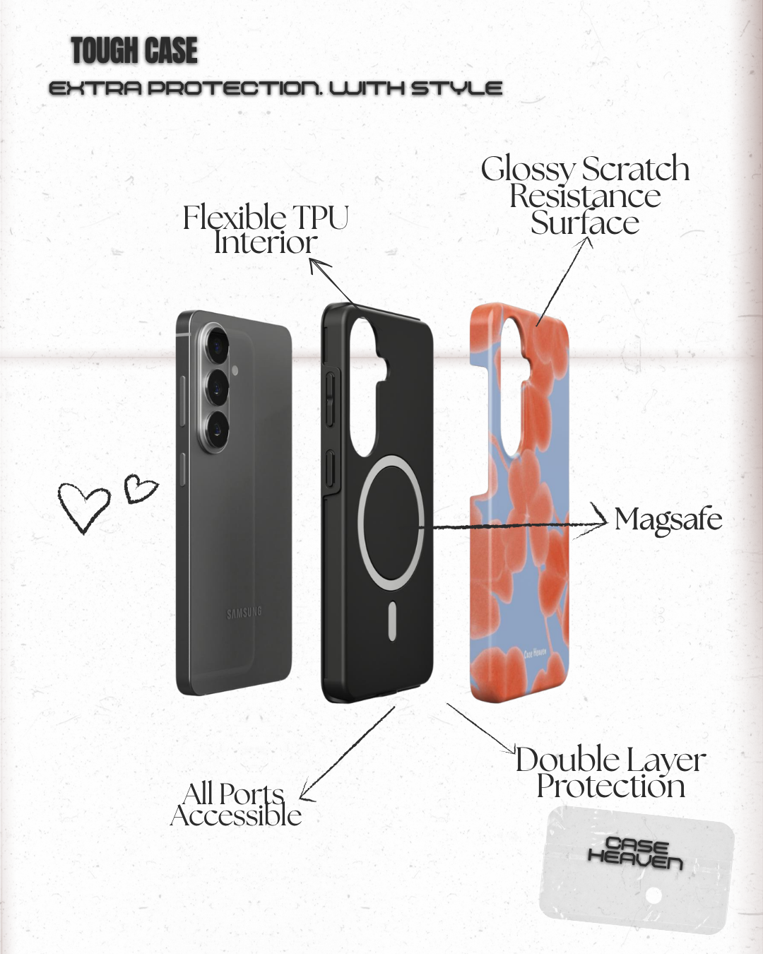 Serene Blossom | Magnetic Tough Phone Case