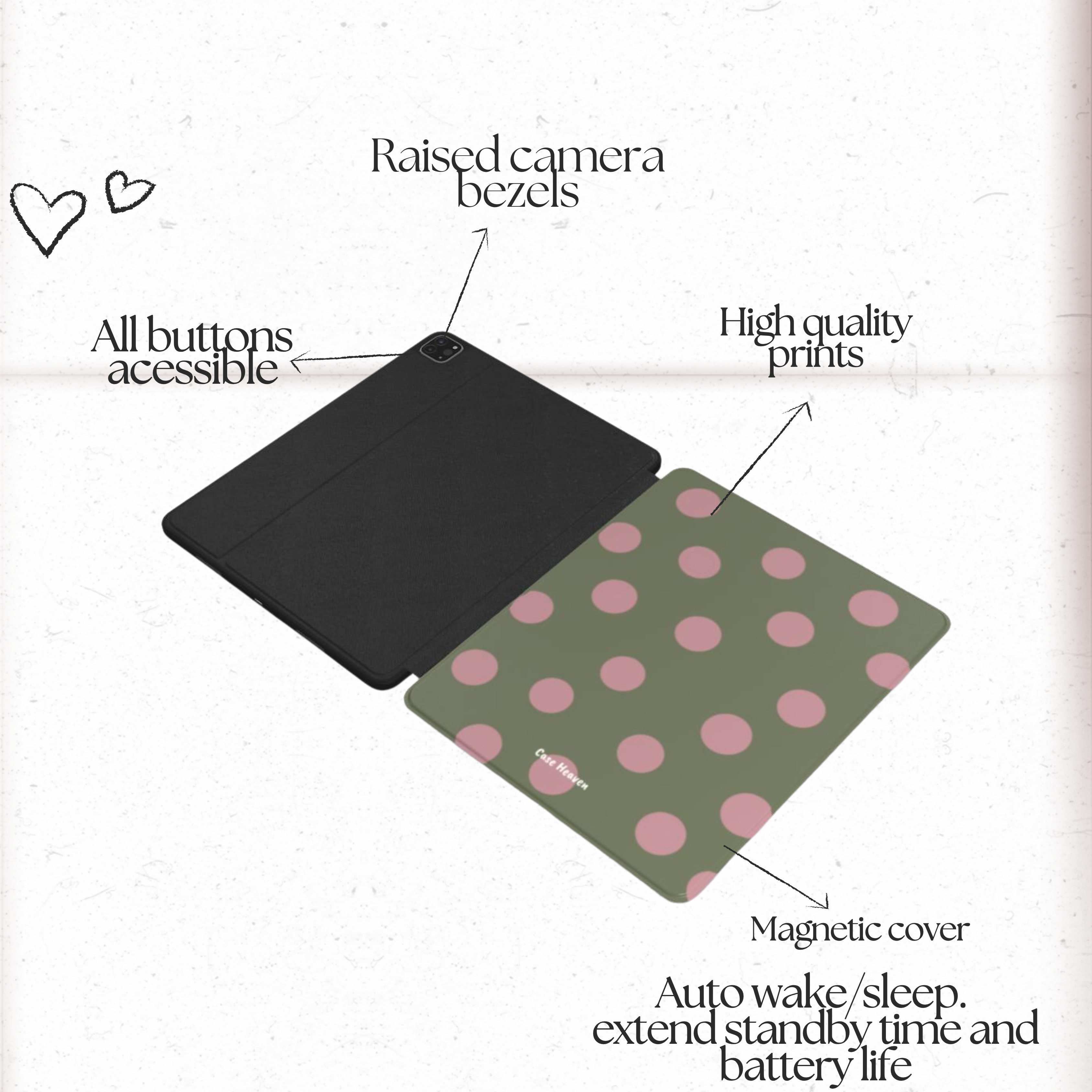 Pink Confetti| iPad Case