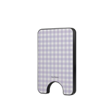 Lilac Gingham | Magnetic wallet
