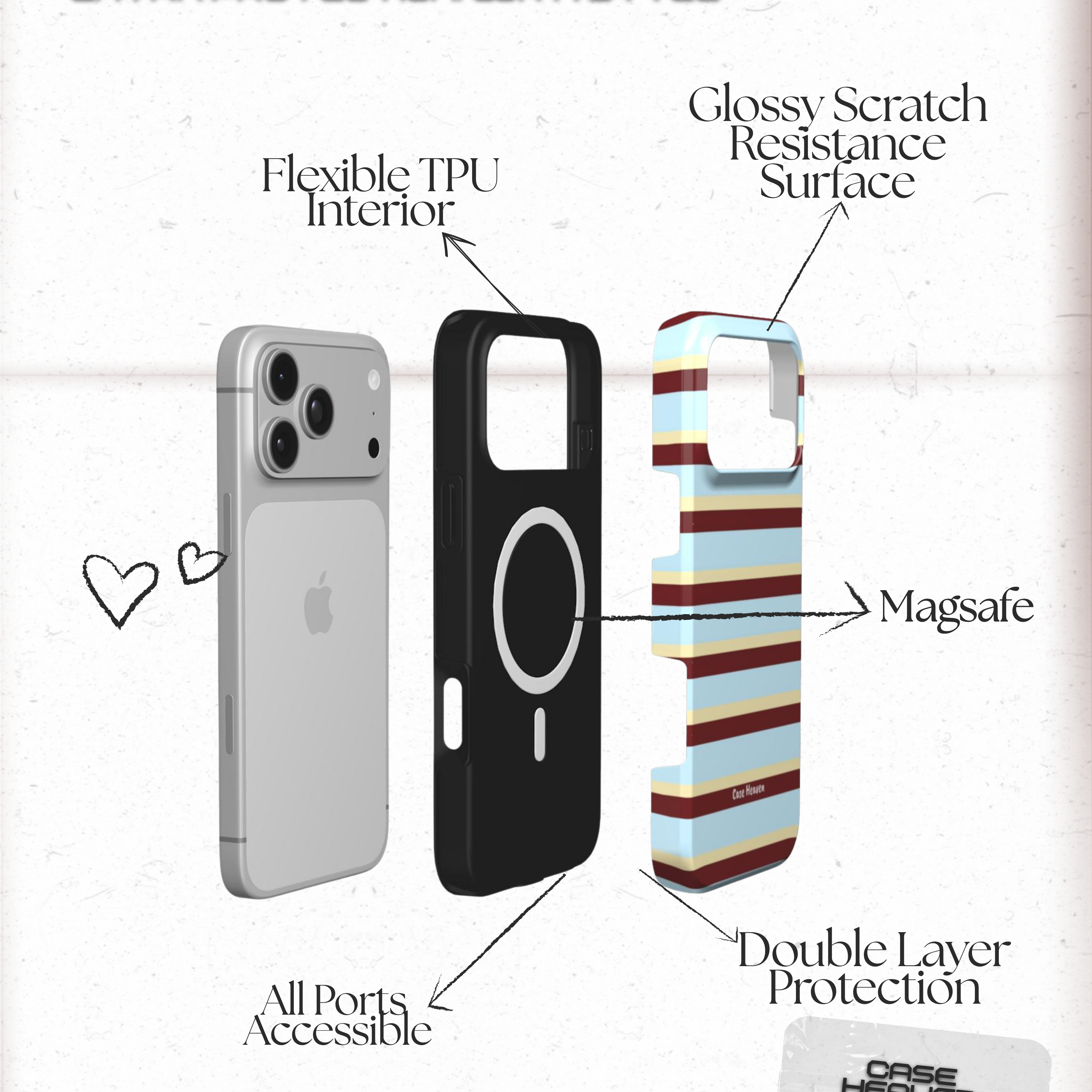 Bordeaux Skies | MagSafe Tough Phone Case