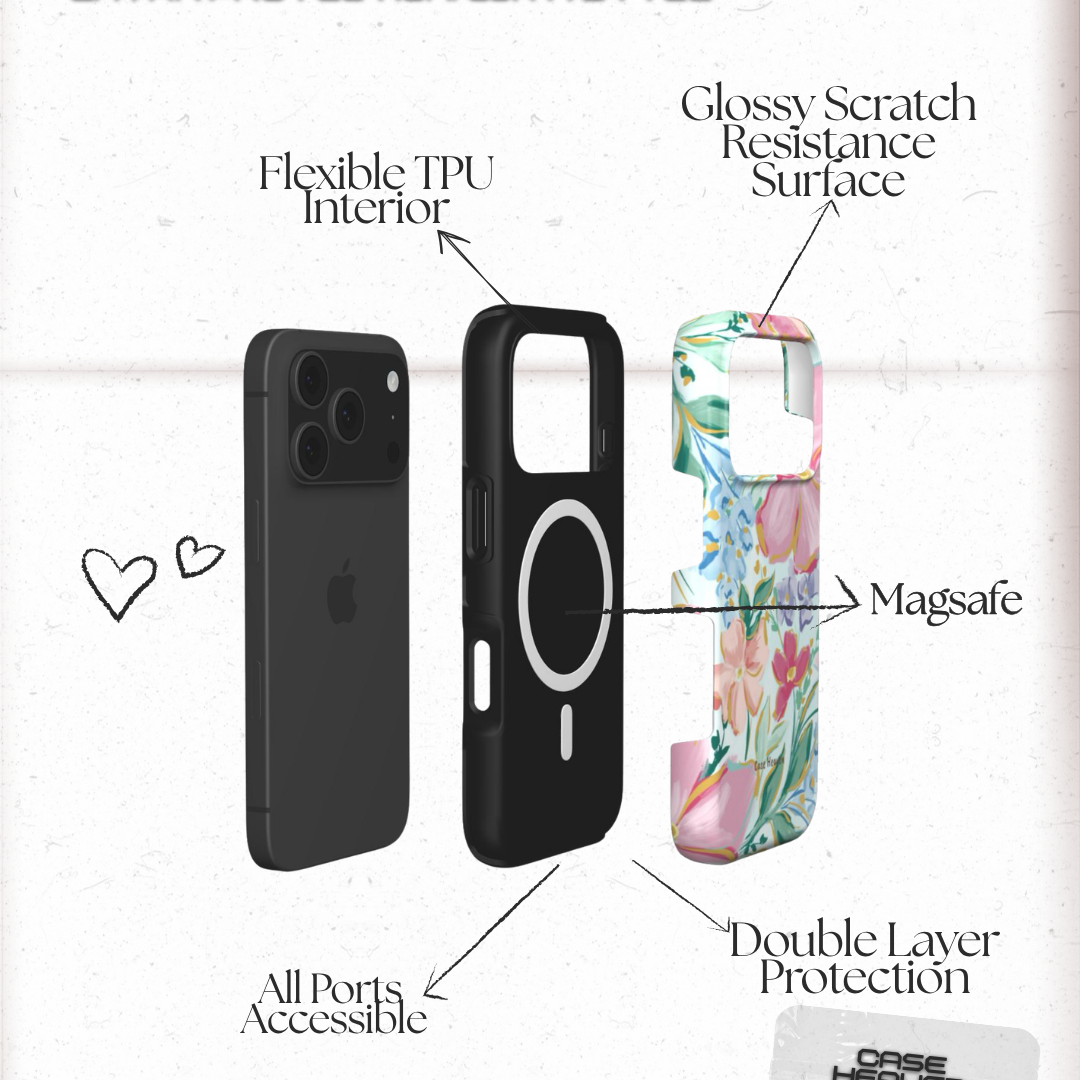 Painted Flowers | MagSafe Tough Phone Case